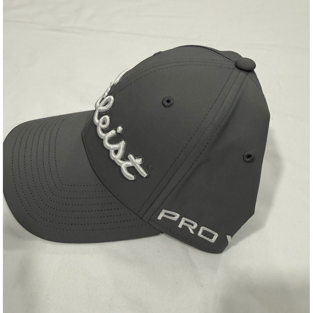 Titleist Tour Breezer Adjustable Golf Hat Gray Pro V1 FJ FootJoy D.S. Initials